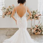 Casablanca Bridal Wedding Dress Style Este White Size 12 Photo 3