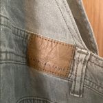 American Eagle  Outfitters Size XS Women's Teen Girl Grayish Green Linen Overalls Photo 3