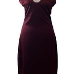 Jason Wu  szXS maroon/burgundy satin halter back zip back slit dress NWT Photo 0