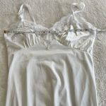 Vintage Sliperfection Slip Dress Womens M 36 White Satin Lace 70s Y2K Fairy VTG Size M Photo 4