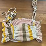 Aerie Women’s  Ribbed Longline Bandeau Bikini Top Size Medium Photo 5