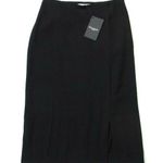 MM.LaFleur NWT Mulberry in Black Lightweight Crepe Slit Pencil Skirt 0 Photo 0