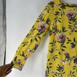 Loft Ann Taylor  Floral Print Boatneck Long Sleeve Shift Dress Size 4‎ Photo 4