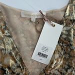 Love Shack Fancy NWT  Lena Floral Metallic Mini Dress in Cinnamon Photo 8