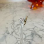 Kep Designs Light Blue & Gold Tone Flower Floral Earrings Photo 5