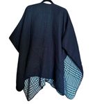 Woolrich  Poncho Womens One Size Multicolor Boho Reversible Open Sweater Topper Photo 4