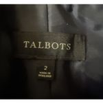 Talbots ‎ Blazer Womens 2 Navy Blue Quilted Polka Dot Retro Boho Preppy Old Money Photo 6