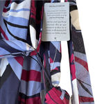 Eliza J  Print Tie Waist Wide Leg Jumpsuit 4 Floral‎ Purple Burgundy High Neck Photo 10