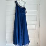 Mac Duggal Beaded Drop Shoulder Pleated Flowy Gown in Size 14w Plus Sized NWT Photo 3