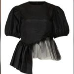 Sandy Liang  Spoonbill blouse asymmetric Top Size 6 Photo 3