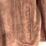 Lord & Taylor Brown Suede Leather Jacket Button Front Lined Pockets Size XL Photo 4