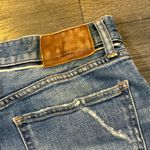 Moussy Vintage Distressed Raw Edge Hem Jeans Blue Size 27 Photo 5