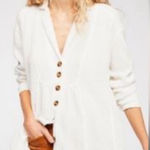 Free People  All About The Feels Button Down shirt Photo 0