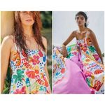 Farm Rio 💕💕 White Good Vibes Maxi Dress Floral Tropical Print XS NWT Photo 1