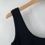 Marine layer  Lexi Rib Leah Dress Extra Small Black Ribbed One Bow Shoulder NWT Photo 9