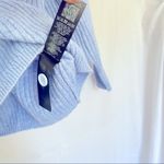 ASOSDesign 00Petite Blue Sweater w Polo Neck in Rib NWOT Photo 9