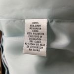 Willow Glenn Womens Career Shift Linen Dress Size 10 Sleeveless u Tiffany Blue B Brown Photo 10