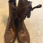 Target Brown Lace-Up Combat Boots Photo 0