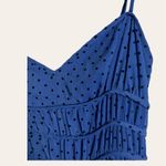 La Maison Talulah Sorrento Blue Polka Dot Print Sweetheart Midi Dress Size S Photo 7