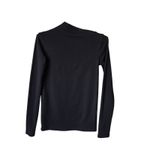 Hannelau black long sleeve mock neck top Size Medium Photo 1