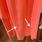 Cali Dreaming Pink Cotton Gauze Maxi Apron Dress Cover up Medium Photo 8