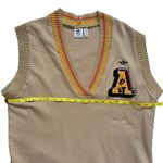 Adidas  50 Years Trefoil Preppy Varsity Knit  Beige Vest Women's M Photo 8