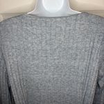 Julia Jordan Gray Criss Cross Tie Front Ribbed Knit Midi Dress Sweater 8 NWT Photo 7