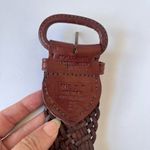 Next ORIGINALS Wide Braid Weave Leather Womens Belt Sz 10 Brown Boho Western Photo 9