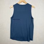 Peloton blue striped loose fitting muscle tank top women’s size medium Photo 4