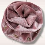 Free People  Blush Pink Velvet Rose Brooch 5 Pairs of Stud Earrings Cross Heart Photo 6