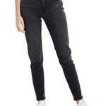 American Eagle  Mom Jeans High Rise Stretch Cotton Denim Black Washed 4R Photo 0