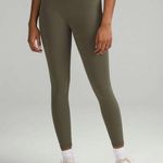 Lululemon Wunder Train High Rise Tights Pants w Pockets Leggings Army Green NWT Photo 0