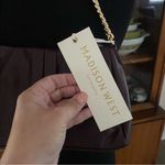 Madison West ✨💜HOST PICK💜✨NWT Los Angeles Chain Link Wine Ruched Shoulder Bag Photo 1