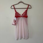 Auden Red and Cream Lace Chemise Photo 3