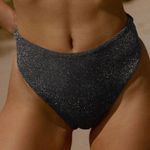 Berlook Black Lurex Bikini Bottom ONLY 11 Size M Photo 0