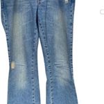 American Eagle Hipster Acid Wash Distressed Flare Leg Jeans Photo 1