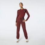 FIGS Waffle Longsleeve Underscrub in Walnut, Size XXS Photo 1