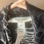 Dress Barn Black and Gray Patterned jacket medium Photo 2