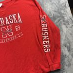 Nebraska Cornhuskers Shirt Womens 2XL Red Long Sleeve College Football Size undefined Photo 1