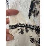 Marchesa Notte Off Shoulder Floral Lace Tiered Dress Size 4 Black Photo 9