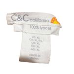 C&C California  Women's Pink Chambray Button-Up Top XL Long Sleeve Collared Photo 9