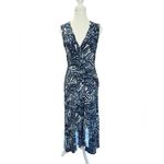 Jonathan Simkhai “Priscilla” Ruched Midi Dress Blue Size 4 Photo 3