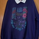 Jerzees  Purple Alaska Wildflowers Sweatshirt Photo 3