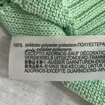 ZARA  Knit Crop Top Floral Embroidered Beaded Cottagecore Preppy Size Med Large Photo 7