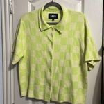 UGG 💖  Jeannie Checkerboard Terry Button Down Sweatshirt Photo 1