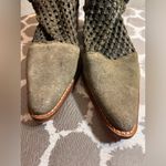 Free People  Boots NWOT suede leather Olive Green Ankle Boots EU 39 US 8-8.5 Photo 14