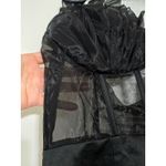 Pretty Little Thing PTL  Black Shell Frill Cup Corset Bodycon Dress Size 12 NEW Photo 15