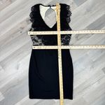 Alice + Olivia Odette Lace Top Halter Mini Sheath Dress Black Size 2 Coquette Photo 11