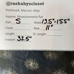 SO  High Rise Lettuce Hem Flare Pants Black and Cream Size S New Photo 8