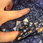 Aerie  Size Large 7/8 High-Rise Blue Floral Geometric Print Leggings Photo 4